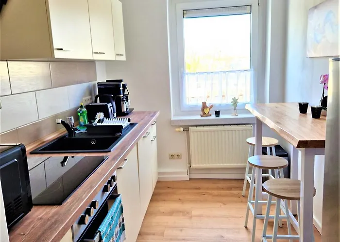 公寓 Citywohnung Gustav Bachmann - 3 Schlafzimmer, Kueche, Bad